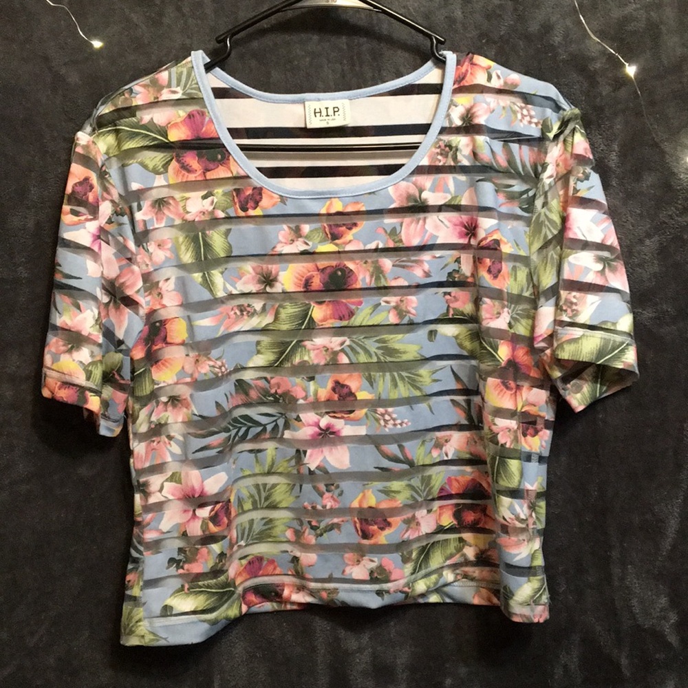 Floral crop top